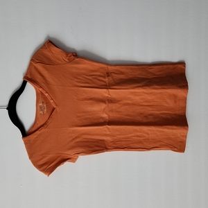 Orange Small V- neck T- shirt